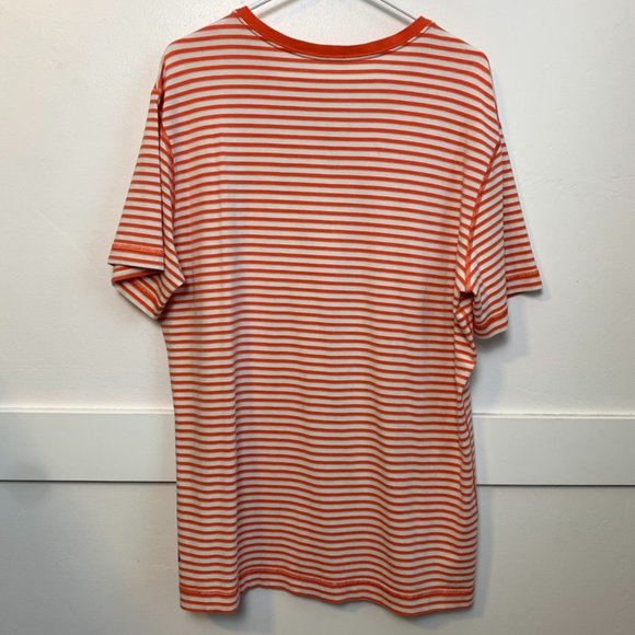Lululemon Step Stripe Angel Wing Cape Red 5 Year Basic V-Neck Short Sleeve Shirt - Picture 4 of 7